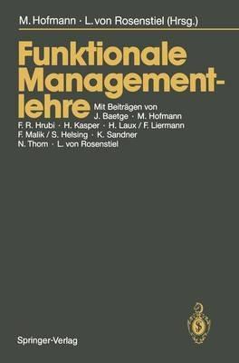 Funktionale Managementlehre - cover