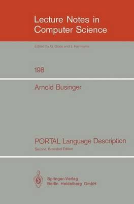 PORTAL Language Description - Arnold Businger - cover