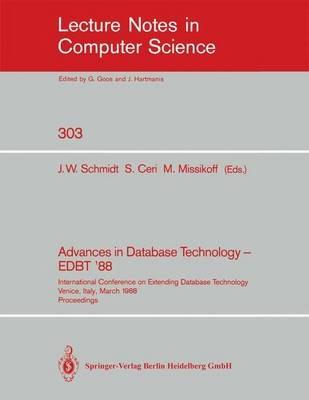 Advances in Database Technology - EDBT '88: International Conference on Extending Database Technology Venice, Italy, March 14-18, 1988. Proceedings - cover