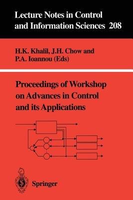 Proceedings of Workshop on Advances in Control and its Applications - cover