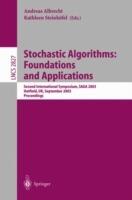 Stochastic Algorithms: Foundations and Applications: Second International Symposium, SAGA 2003, Hatfield, UK, September 22-23, 2003, Proceedings - cover