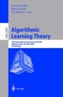 Algorithmic Learning Theory: 14th International Conference, ALT 2003, Sapporo, Japan, October 17-19, 2003, Proceedings