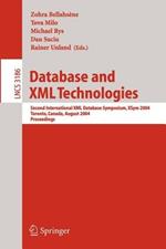 Database and XML Technologies: Second International XML Database Symposium, XSym 2004, Toronto, Canada, August 29-30, 2004, Proceedings