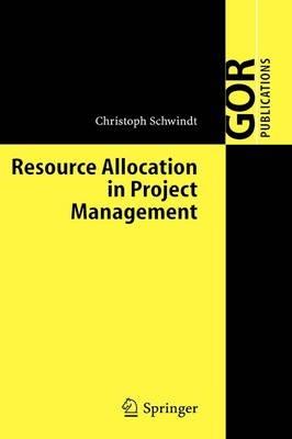 Resource Allocation in Project Management - Christoph Schwindt - cover