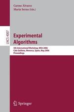 Experimental Algorithms: 5th International Workshop, WEA 2006, Cala Galdana, Menorca, Spain, May 24-27, 2006, Proceedings