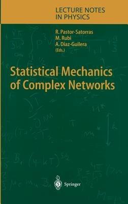 Statistical Mechanics of Complex Networks - cover