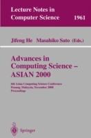 Advances in Computing Science - ASIAN 2000: 6th Asian Computing Science Conference Penang, Malaysia, November 25-27, 2000 Proceedings - cover