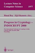 Progress in Cryptology - INDOCRYPT 2000: First International Conference in Cryptology in India, Calcutta, India, December 10-13, 2000. Proceedings