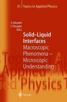 Solid-Liquid Interfaces: Macroscopic Phenomena — Microscopic Understanding - cover