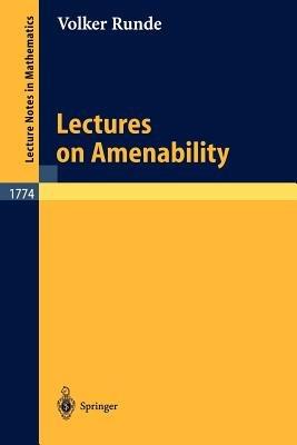 Lectures on Amenability - Volker Runde - cover