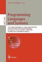 Programming Languages and Systems: 11th European Symposium on Programming, ESOP 2002, Held as Part of the Joint European Conferences on Theory and Practice of Software, ETAPS 2002 Grenoble, France, April 8-12, 2002. Proceedings - cover