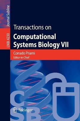 Transactions on Computational Systems Biology VII - cover