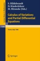 Calculus of Variations and Partial Differential Equations: Proceedings of a Conference, held in Trento, Italy, June 16-21, 1986 - cover