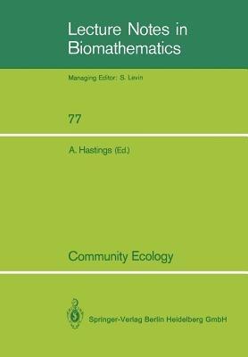 Community Ecology: A Workshop held at Davis, CA, April 1986 - cover
