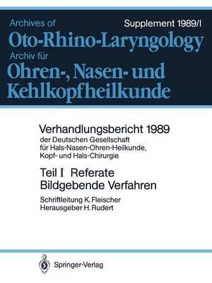 Referate: Bildgebende Verfahren in der Hals-Nasen-Ohren-Heilkunde, Kopf- und Hals-Chirurgie - cover
