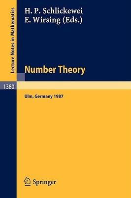 Number Theory: Proceedings of the Journees Arithmetiques held in Ulm, FRG, September 14-18, 1987 - cover
