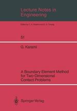 Lecture Notes in Engineering: A Boundary Element Method for Two-Dimensional Contact Problems