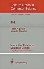 Interactive Relational Database Design: A Logic Programming Implementation