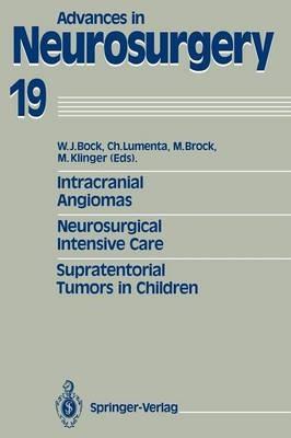 Intracranial Angiomas. Neurosurgical Intensive Care. Supratentorial Tumors in Children: Proceedings of the 41st Annual Meeting of the Deutsche Gesellschaft fur Neurochirurgie, Dusseldorf, May 27-30, 1990 - cover