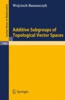 Additive Subgroups of Topological Vector Spaces - Wojciech Banaszczyk - cover