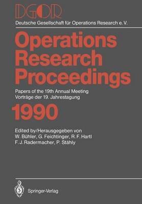 DGOR: Papers of the 19th Annual Meeting / Vorträge der 19. Jahrestagung - cover