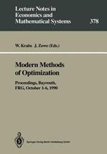 Modern Methods of Optimization: Proceedings of the Summer School “Modern Methods of Optimization”, held at the Schloß Thurnau of the University of Bayreuth, Bayreuth, FRG, October 1–6, 1990