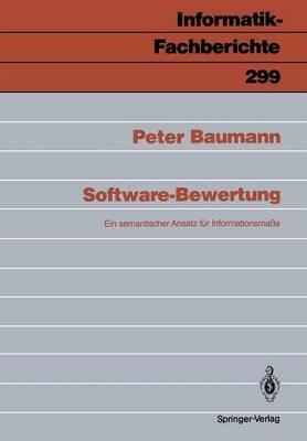 Software-Bewertung: Ein semantischer Ansatz für Infomationsmaße - Peter Baumann - cover