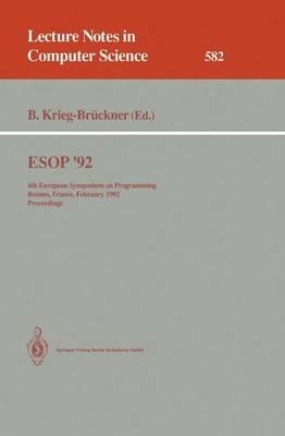 CAAP '92: 17th Colloquium on Trees in Algebra and Programming Rennes, France, February 26-28, 1992. Proceedings - cover