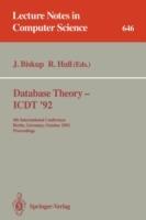 Database Theory - ICDT '92: 4th International Conference, Berlin, Germany, October 14-16, 1992. Proceedings - cover
