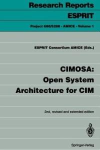 CIMOSA: Open System Architecture for CIM - cover
