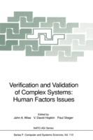 Verification and Validation of Complex Systems: Human Factors Issues - cover