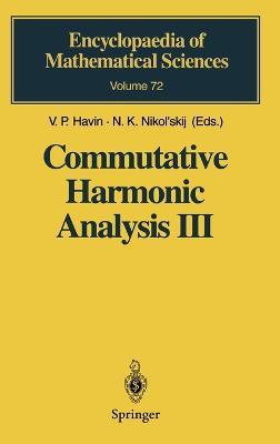 Commutative Harmonic Analysis - cover