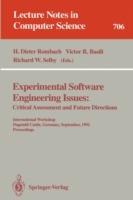Experimental Software Engineering Issues:: Critical Assessment and Future Directions. International Workshop, Dagstuhl Castle, Germany, September 14-18, 1992. Proceedings - cover