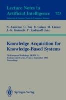 Knowledge Acquisition for Knowledge-Based Systems: 7th European Workshop, EKAW'93, Toulouse and Caylus, France, September 6-10, 1993. Proceedings - cover