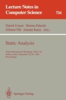 Static Analysis: Third International Workshop, WSA '93, Padova, Italy, September 22-24, 1993. Proceedings - cover