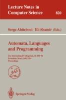Automata, Languages, and Programming: 21st International Colloquium, ICALP '94, Jerusalem, Israel, July 11-14, 1994. Proceedings - cover