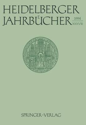 Heidelberger Jahrbücher - Kenneth A Loparo - cover