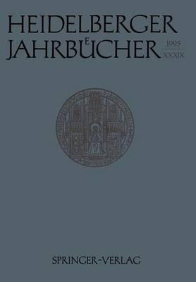 Heidelberger Jahrbücher - cover