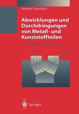 Abwicklungen und Durchdringungen von Metall- und Kunststoffteilen - Herbert Sauerborn - cover
