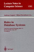 Rules in Database Systems: Third International Workshop, RIDS '97, Skövde, Sweden, June 26-28, 1997 Proceedings - cover
