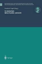 In memoriam Wolfgang Jaeger