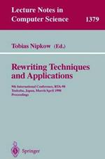 Rewriting Techniques and Applications: 9th International Conference, RTA-98, Tsukuba, Japan, March 30 - April 1, 1998, Proceedings