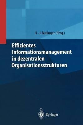 Effizientes Informationsmanagement in dezentralen Organisationsstrukturen - cover