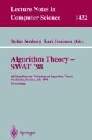 Algorithm Theory - SWAT'98: 6th Scandinavian Workshop on Algorithm Theory, Stockholm, Sweden, July 8-10, 1998, Proceedings - cover
