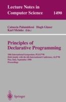 Principles of Declarative Programming: 10th International Symposium PLILP'98, Held Jointly with the 6th International Conference ALP'98, Pisa, Italy, September 16-18, 1998 Proceedings