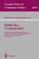 Public Key Cryptography: Second International Workshop on Practice and Theory in Public Key Cryptography, PKC'99, Kamakura, Japan, March 1-3, 1999, Proceedings - cover