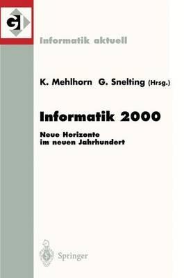 Informatik 2000: Neue Horizonte im neuen Jahrhundert 30. Jahrestagung der Gesellschaft für Informatik Berlin, 19.–22. September 2000 - cover