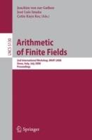 Arithmetic of Finite Fields: Second International Workshop, WAIFI 2008, Siena, Italy, July 6-9, 2008, Proceedings - cover