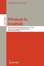 Advances in Smalltalk: 14th International Smaltalk Conference, ISC 2006, Prague, Czech Republic, September 4-8, 2006, Revised Selected Papers