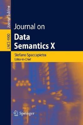 Journal on Data Semantics X - cover